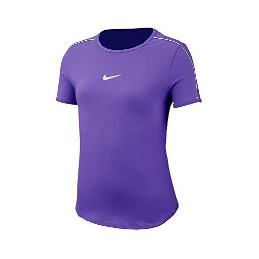 Nike dry top, maglietta unisex bambini, psychic purple/white/white, s