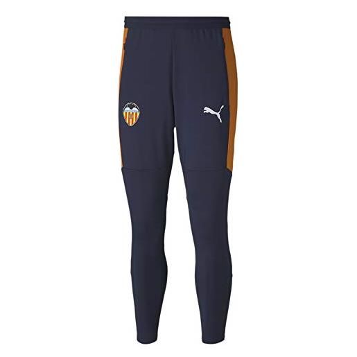 Puma - pantaloni da jogging da uomo vcf training pants w/zip pocket and zip legs, uomo, pantaloni da jogging, 758351, peacoat-puma white, xl
