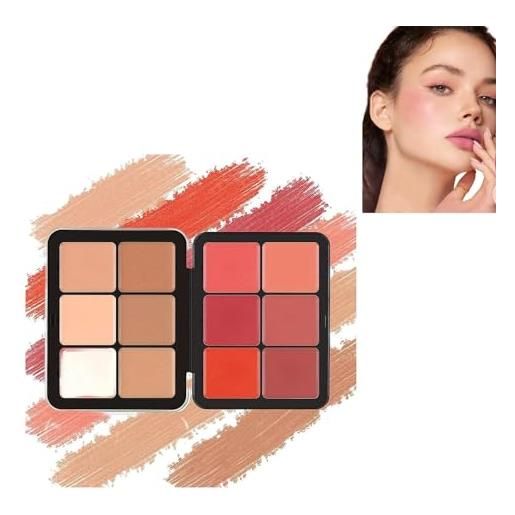 Deysen carla's secret makeup carla secret concealer palette 12 colori per il viso palette a lunga durata a prova di sbavature aspetto naturale (3#)