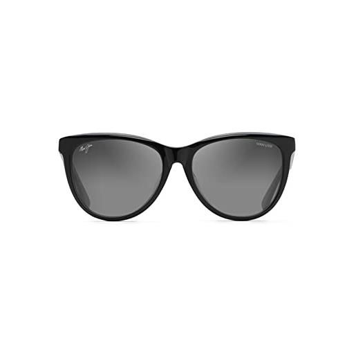 Maui Jim occhiali da sole unisex glory, nero lucido, m