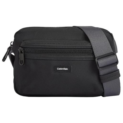 Calvin Klein essential camera bag k50k511614, borse a tracolla uomo, nero (ck black), os