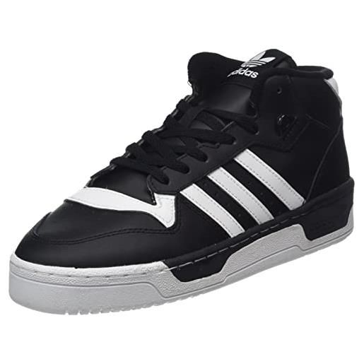 Adidas rivalry mid, sneaker uomo, core black/ftwr white/core black, 39 1/3 eu