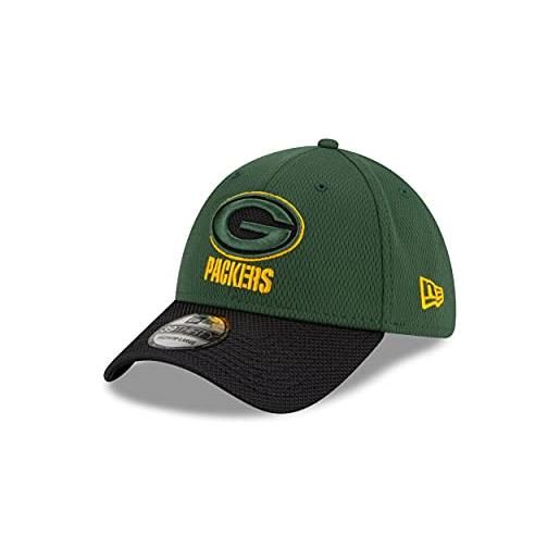New Era green bay packers nfl 2021 sideline green 39thirty stretch cap - s-m (6 3/8-7 1/4)