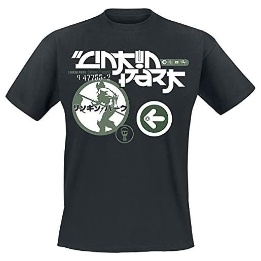 Linkin Park jpn soldier uomo t-shirt nero l 100% cotone regular