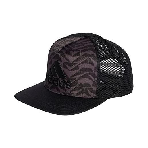 adidas snapback trucker cap cappellino, black/white, s unisex