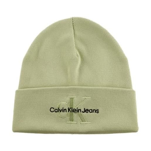 Calvin Klein Jeans berretto in maglia donna beanie berretto invernale, verde (mint), taglia unica