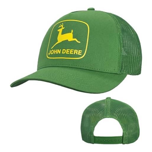 John Deere cappello da baseball trucker cappello gr vintage trademark trucker hat verde, verde, taglia unica