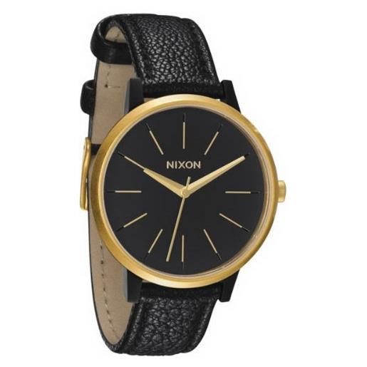 Nixon a1081036-00 - orologio da polso unisex, pelle, colore: nero