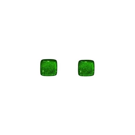 Ellen Kvam Jewelry stud earrings sterling silver lime green
