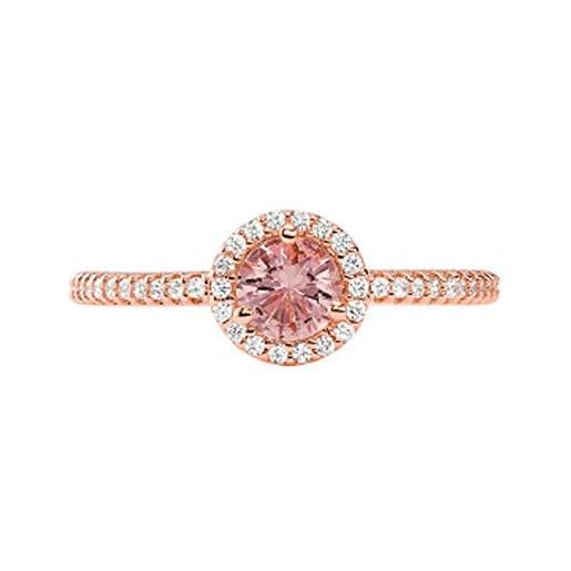 Michael Kors - anello in argento sterling tono oro rosa con cristalli da donna mkc1346a2791;6