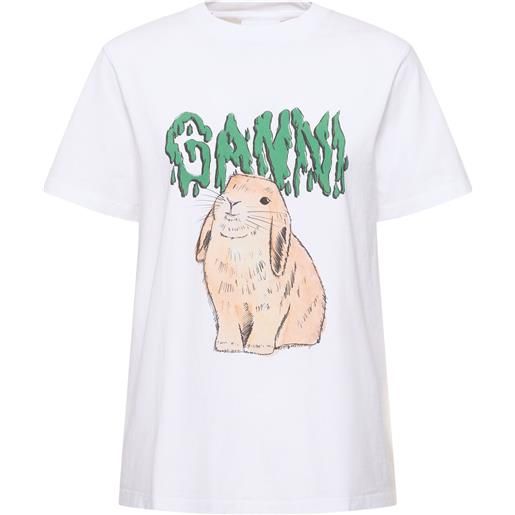 GANNI t-shirt bunny in cotone