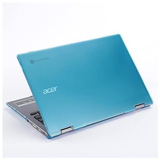 mCover custodia compatibile solo per notebook convertibile acer chromebook enterprise spin 513 r841t serie 2021 ~ 2022 da 13,3 (non adatto ad altri modelli acer), aqua