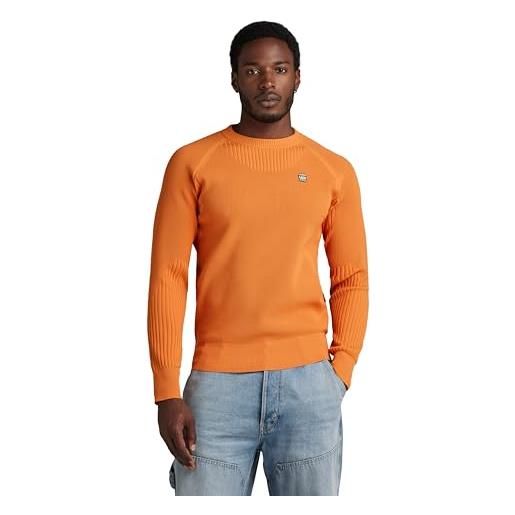 G-STAR RAW engineered knitted sweater donna, olivastro (orange d24456-d465-1018), s