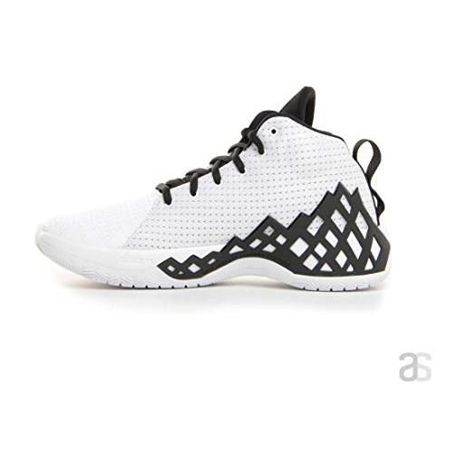 Nike jordan jumpman diamond mid, scarpe da basket uomo, bianco (white/metallic silver/black 100), 42.5 eu
