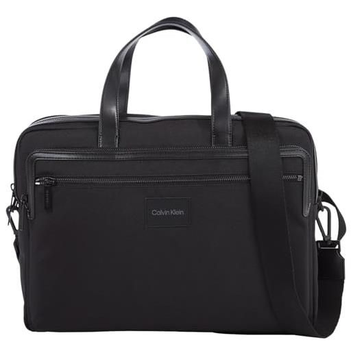 Calvin Klein remote pro conv. Laptop bag k50k511627, borsa per computer uomo, nero (ck black), os