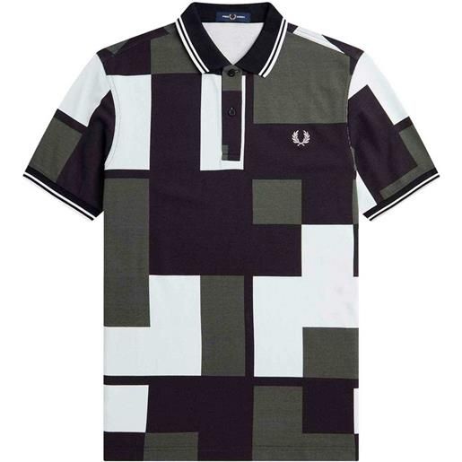 FRED PERRY polo mc pixel print