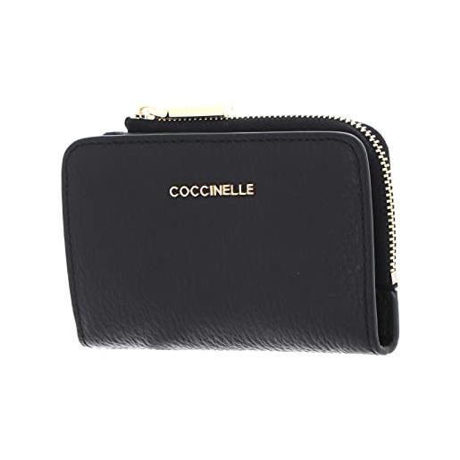 Coccinelle metallic soft credit card holder noir