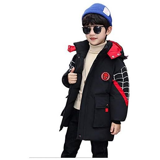 SG-TECH giacca con cappuccio da ragazzo in cotone invernale di media lunghezza