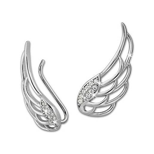 SilberDream ear cuff ale d'angelo - orecchini - gemelli - argento 925 - gso410w
