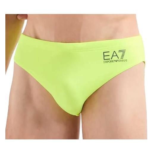 Emporio Armani ea7 costume slip da mare uomo con logo - 901000 (52, fluo yellow)