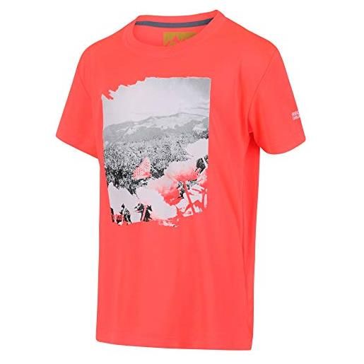 Regatta alvarado, t-shirts unisex bambini, fiery coral, xl