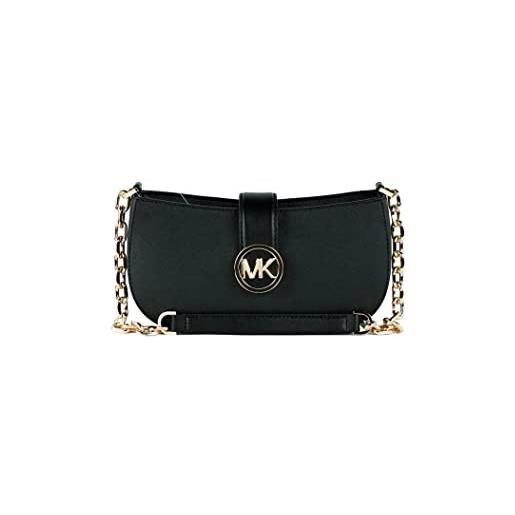 Michael Kors carmen xs borsa a tracolla in pelle, marrone