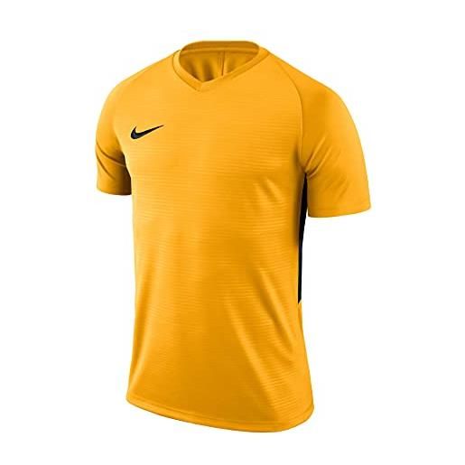 Nike y nk dry tiempo prem jsy ss t-shirt, bambino, university gold/university gold/black/(black), xl