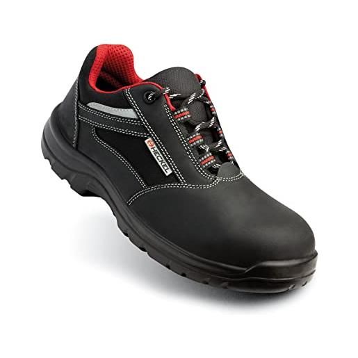 Heckel focus 2 s3, ballerina unisex-adulto, nero rojo, 44 eu