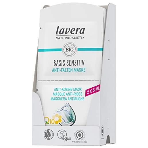 Lavera basis sensitiv - maschera anti-rughe q10, 15 x 10 ml