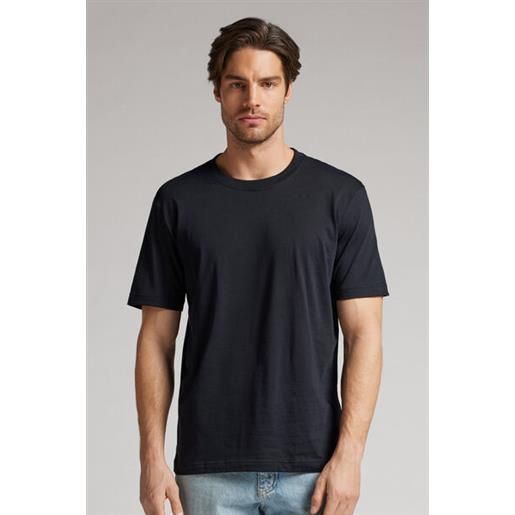 Intimissimi t-shirt regular fit in cotone superior extrafine nero