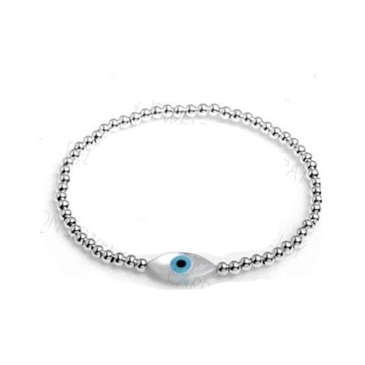 Sanetti Inspirations mother of pearl evil eye bracelet