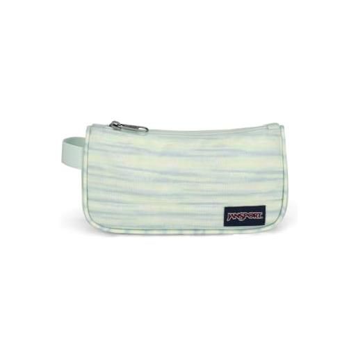 Jan. Sport medium accessory pouch, astuccio medio, 0.8 l, 12 x 22 x 4.5 cm, space dye fresh mint