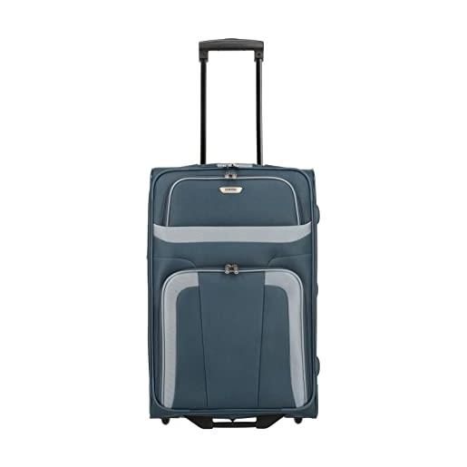 travelite paklite valigia a 2 ruote dimensione m, serie di valigie orlando: classico trolley morbido dal design senza tempo, 63 cm, 58 litri