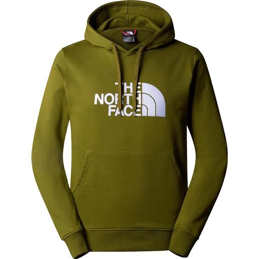 The North Face - felpa leggera - m light drew peak pullover hoodie forest olive per uomo in cotone - taglia s, m, l, xl - kaki