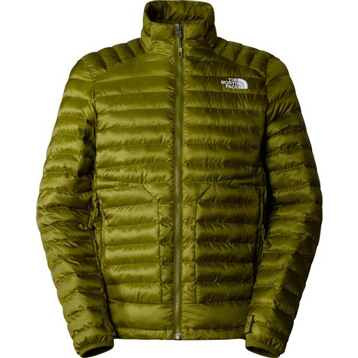The North Face - piumino con cappuccio - m huila synthetic jacket forest olive per uomo in poliestere riciclato - taglia s, m, l, xl - kaki