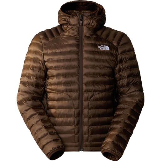 The North Face - piumino con cappuccio - m huila synthetic hoodie demitasse brown per uomo in poliestere riciclato - taglia s, m, l, xl - marrone