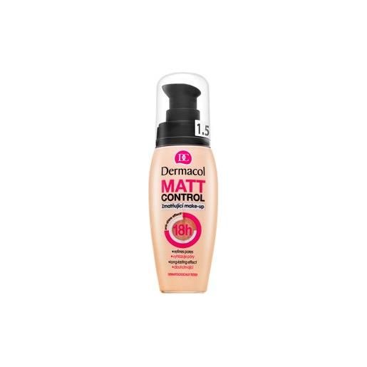 Dermacol matt control make-up fondotinta liquido con un effetto opaco n. 1.5 30 ml