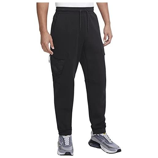 Nike dm6453-010 m nsw tch flc utility pant pantaloni sportivi black/black xl