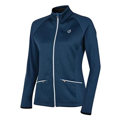 Regatta dare 2b solaria core stretch warm backed knitted full zip top with zipped lower pockets, giacca softshell donna, blue wing, 16