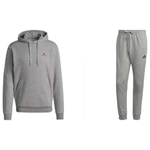 adidas hl2236 m feelcozy pant pantaloncini uomo black/white taglia s x hooded sweatshirt, nero, s m men's