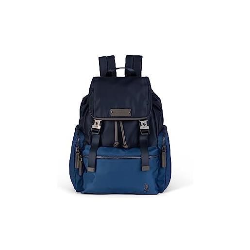 U.S. Polo Assn. - zaino st claire backpack in nylon, blu scuro-blu royal (31 x 16 x 43 cm)