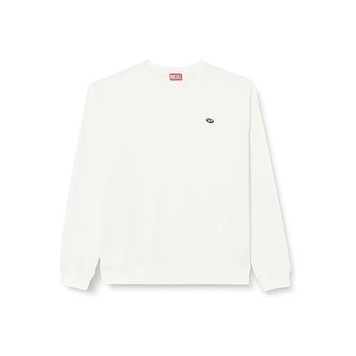 Diesel s-rob-doval-pj sweat-shirt maglia di tuta, off white (bianco sporco), x-large unisex-adulto