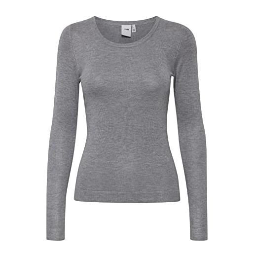 Ichi mafa o ls t-shirt, grigio (grey melange 10020), s donna