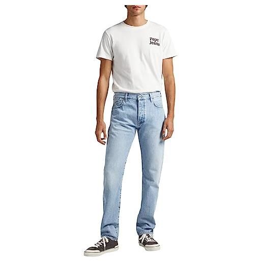 Pepe Jeans byron, jeans uomo, blu (denim-pf0), 28w / 32l