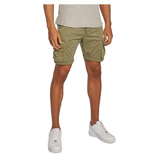 ALPHA INDUSTRIES aplha industries crew short bermuda, light olive, 32 uomo