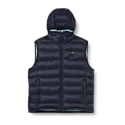 Blauer smanicati imbottito piuma piumino a gilet, 888aq blu int. Acquamarina, 3xl uomo