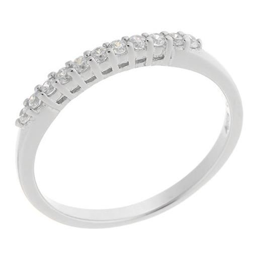 Orphelia 925 argento rodiato dreambase-anello zircone bianco brillante (18,5) - taglia 58 zr-6082/58