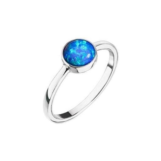Evolution Group anello silver ring with blue opal 15001.3 - circuito: 50 mm seg0606-50 marca, estándar, metallo non prezioso, nessuna pietra preziosa