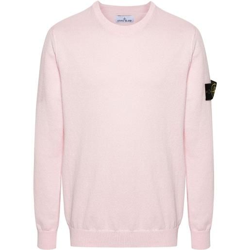Stone Island maglione con applicazione compass - rosa