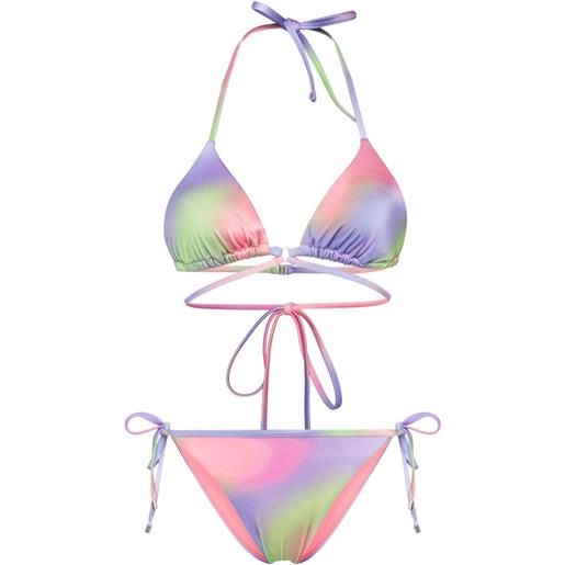 Emporio Armani set bikini con stampa - rosa
